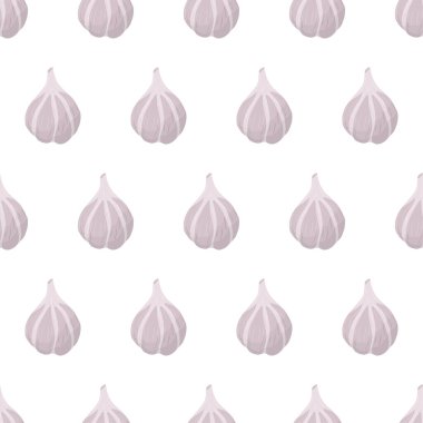 Karikatür sanatında sarımsaklı ampul deseni.