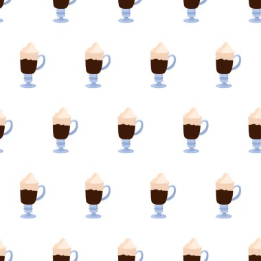 İrlanda kahvesi ile kusursuz desen.