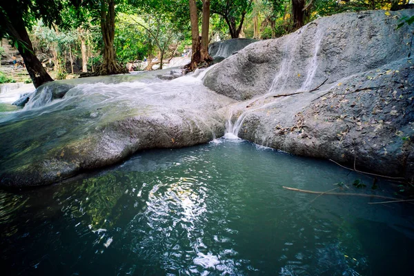 Amazing nature landscape, waterfall. Waterfall in tropical forest, Wang Kan Lueang Waterfall LopBuri Thailand
