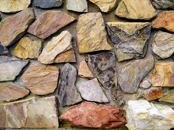 Kamień Ściana Tekstury Wzór Abstrakcyjne Tło Ton Ziemi Materiał Architektury — Zdjęcie stockowe