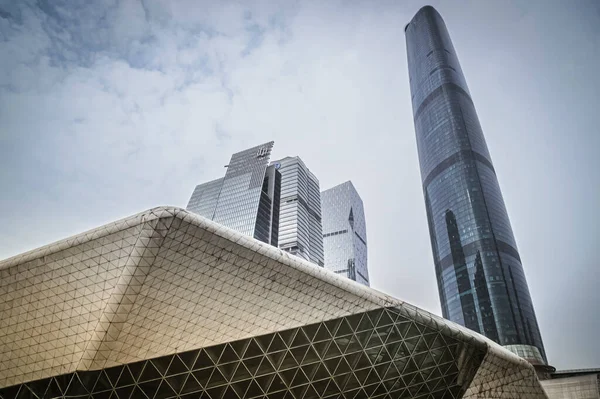 Guangzhou Opera House Egy Kínai Operaház Guangzhou Város Pearl River — Stock Fotó