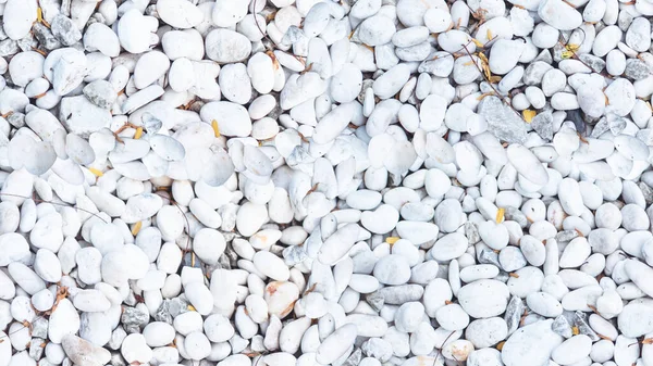 Seamless Pattern Mapping White Pebbles Stone Floor Ground Texture Background — Fotografia de Stock