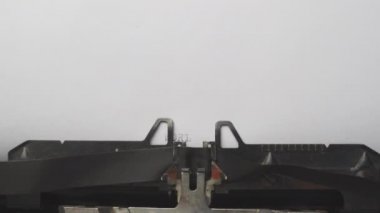 Klasik retro daktiloda vejetaryen günü yazıldı