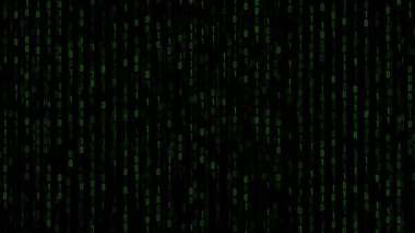 Dijital ağ şebekesine bağlı ikili haneli yüksek kaliteli döngü arkaplanı. Fintech, engelleme zinciri ve makine öğrenme görselleri için uygun.