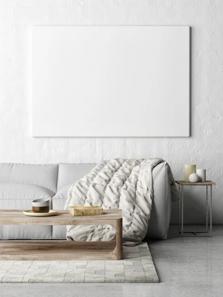 Poster, 3d render kadar sahte ile rahat iç kavramı