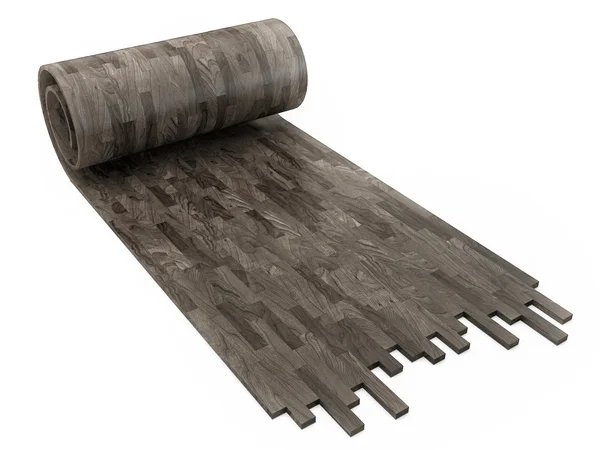 黒の木製の床、rool 寄木細工の概念 — ストック写真