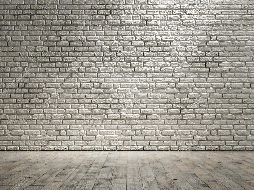 Empty room, wall brick background Stock Photo by ©CorDesign 61882413