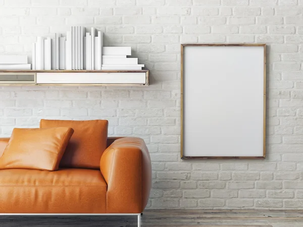 Tuğla duvar, 3d render afiş