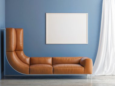 Alanı, yatak yetersizliği ve tuğla duvar üzerine poster kadar alay