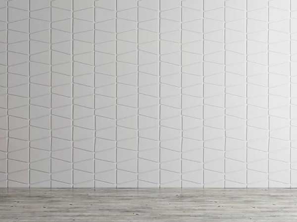 Empty interior space wall background, 3d illustration — Stock Photo, Image