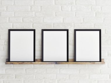 Template Mock up for new content, 3d illustration