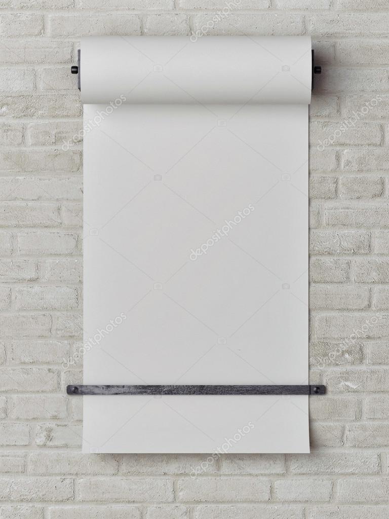 Wall Mounted Paper Roller wall mounted paper roll dispenser, 3d rende — stock photo Wall Mounted Paper Roller wall mounted paper roll dispenser, 3d rende — stock photo