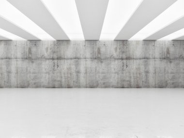 Empty light studio, 3d render