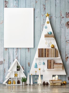 Poster Özet Noel ağaçları ile alay