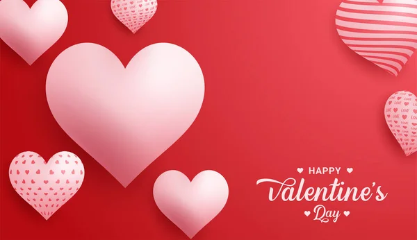 Щасливий День Святого Валентина Векторний Дизайн Вітальних Листівок — стоковий вектор
