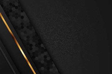 Modern Siyah soyut tasarım geometrik arkaplan