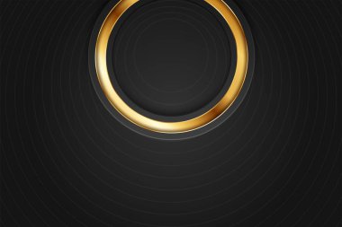 Lüks karanlık geometrik elementlere sahip minimalist siyah premium soyut arkaplan