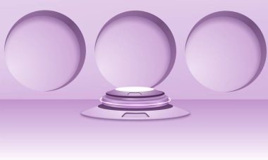 Stüdyo sahne odası içi aydınlatma boş podyum duvar arenası