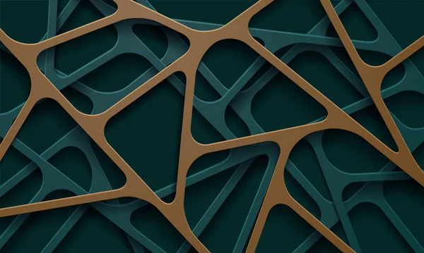 Décoration Abstraite Coupe Papier Réaliste Texturée — Image vectorielle