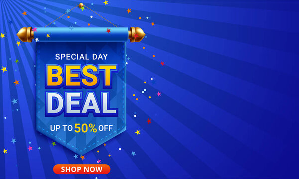 Баннер "Лучшее предложение" искушают яркими красками