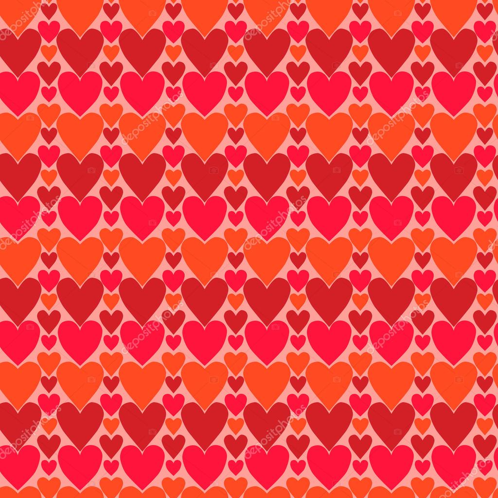 Modello senza cuciture dei cuori luminosi colorati su sfondo rosa chiaro per il vostro disegno per il giorno di San Valentino Foto di design del packaging