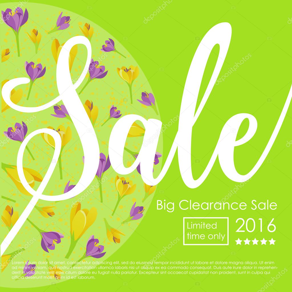 Spring Sale Clearance  Poster