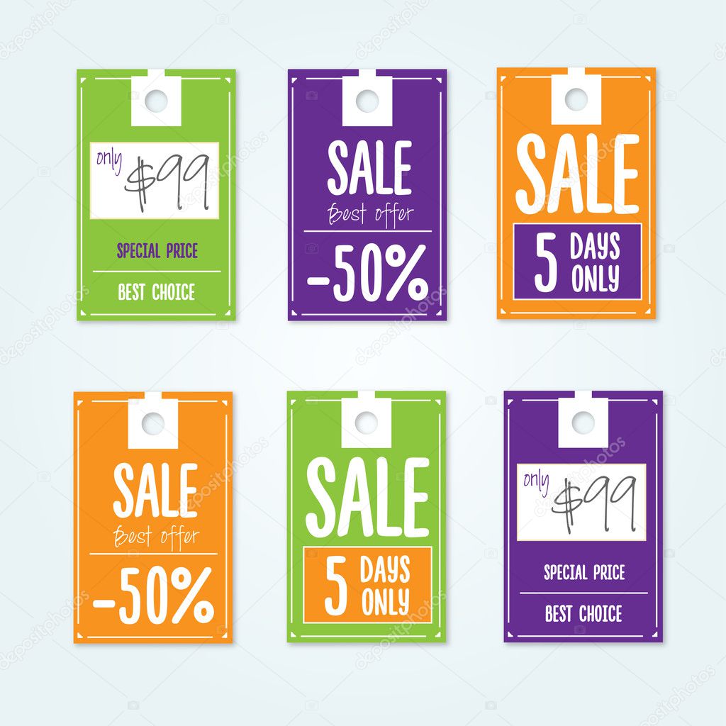 Sale Tags with sale messages