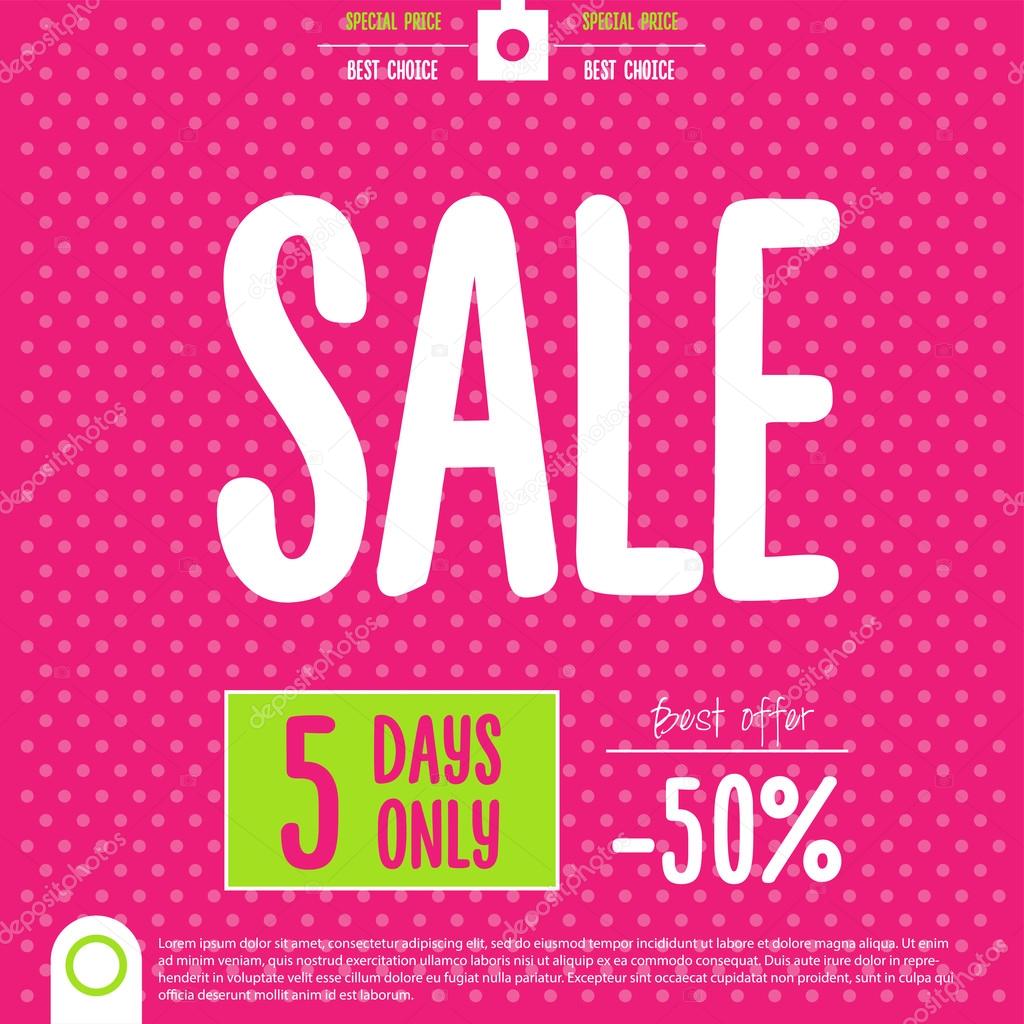 Sale Poster. End of Season, Clearance Sale,vector illustration