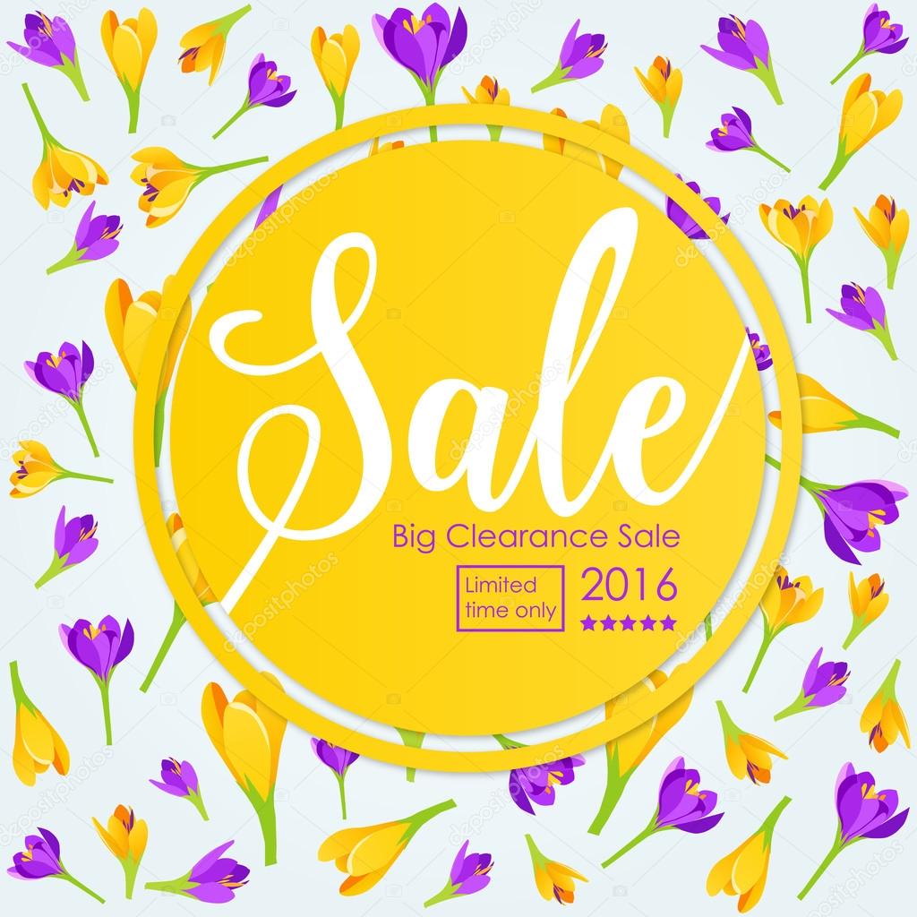 Spring Sale Clearance Poster