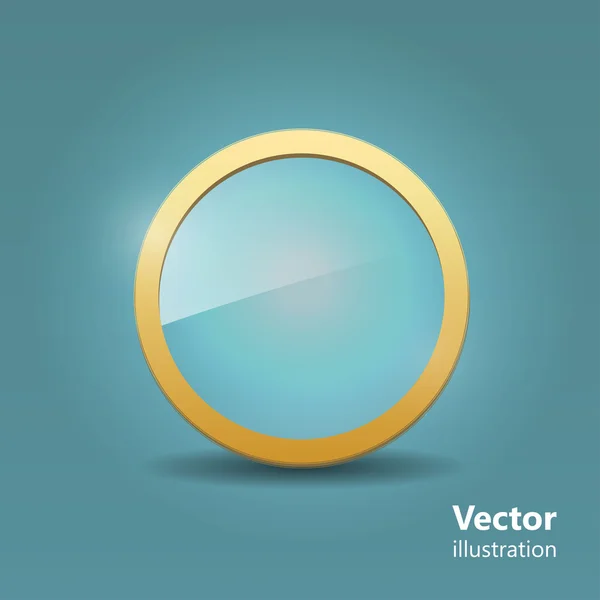 Glaselement. Vectorillustratie. — Stockvector