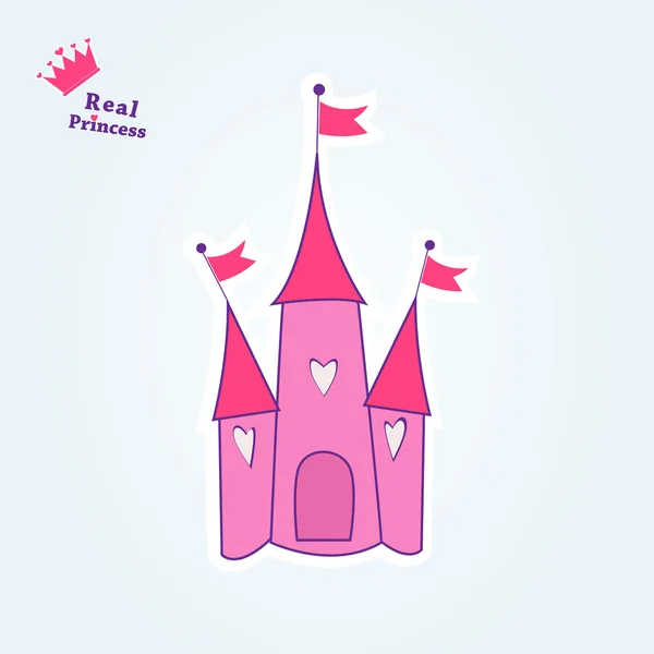 Princess castle — Stock Vector