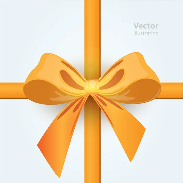 Gouden boog. Vectorillustratie. — Stockvector