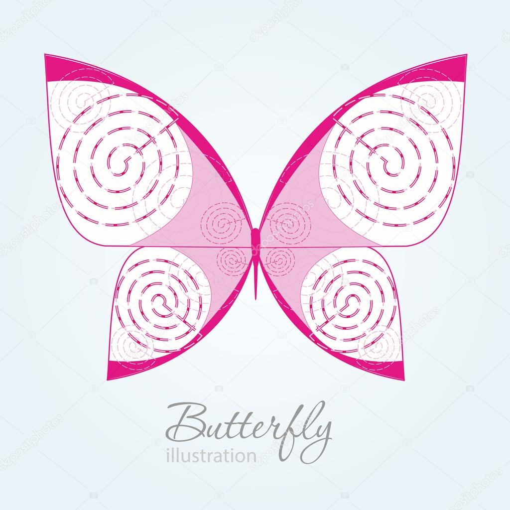 Butterfly glamorous doodle