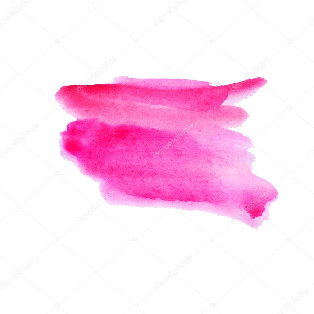 Vector hand painted watercolor background template