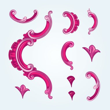 Dalgaları ile vektör öğesi. Deco öğesi tasarım için.