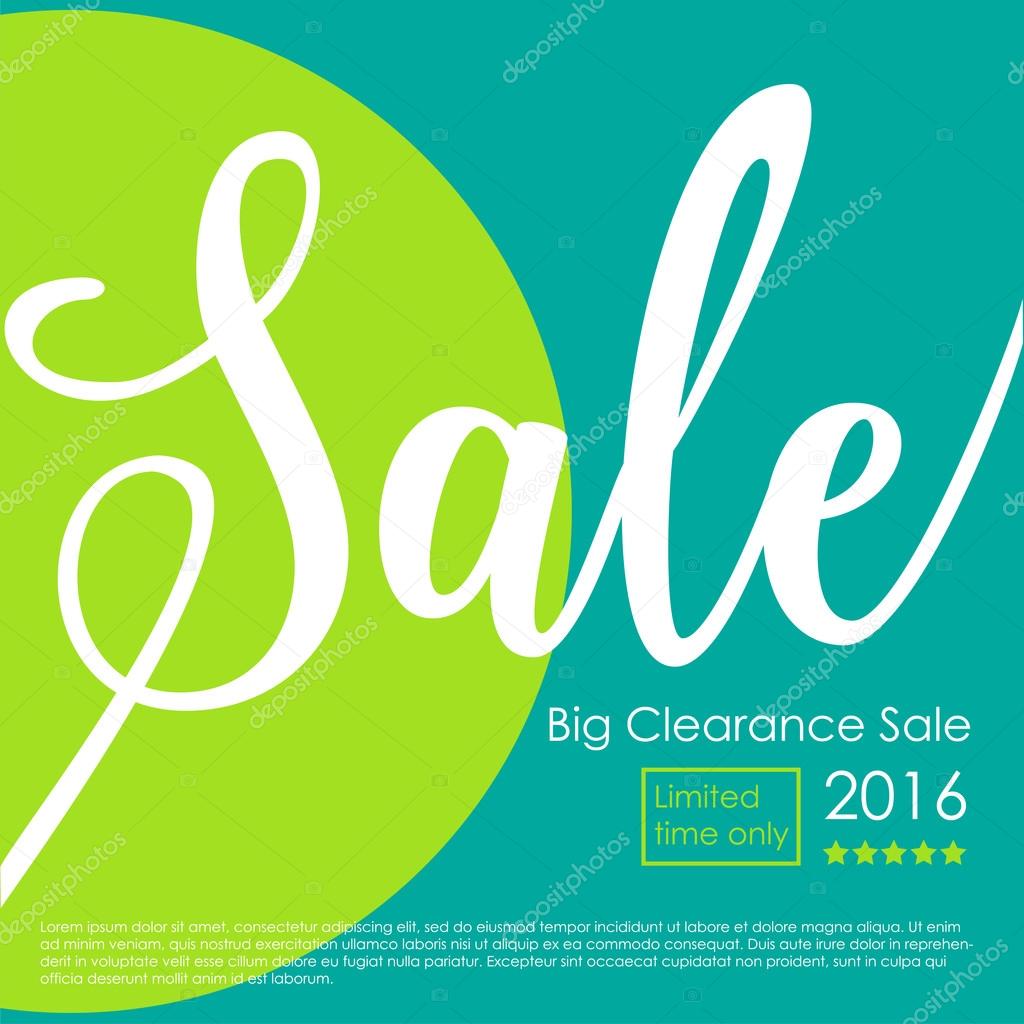 Big Clearance Sale Poster