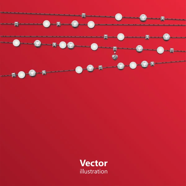 Illustration vectorielle abstraite avec des éléments de bijoux . — Image vectorielle