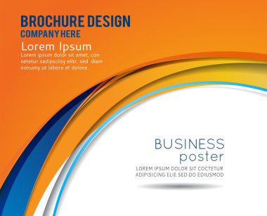 Konsept tasarım broşür veya el ilanı