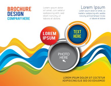 Konsept tasarım broşür veya el ilanı