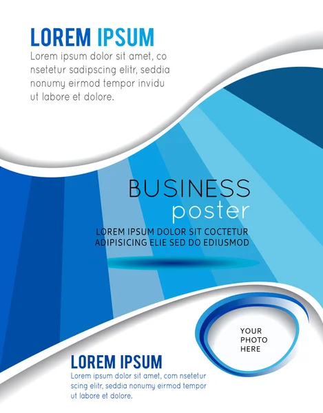 Stijlvolle presentatie van business poster sjabloon — Stockvector