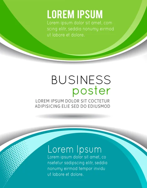 Snygg presentation av business affisch — Stock vektor