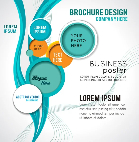 Abstract layout design template — Stock Vector