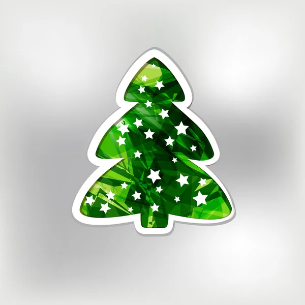 Árbol de Navidad abstracto — Vector de stock