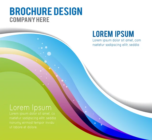 Шаблон обложки брошюры — стоковый вектор