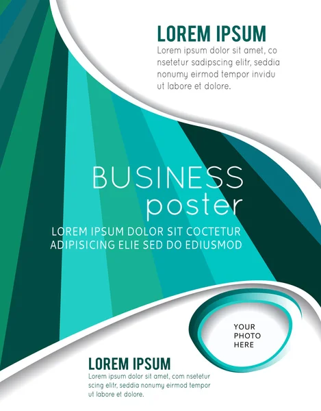 Presentasi gaya dari poster bisnis - Stok Vektor