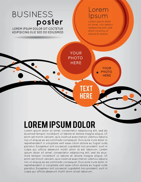 Stijlvolle presentatie voor zakelijke poster — Stockvector