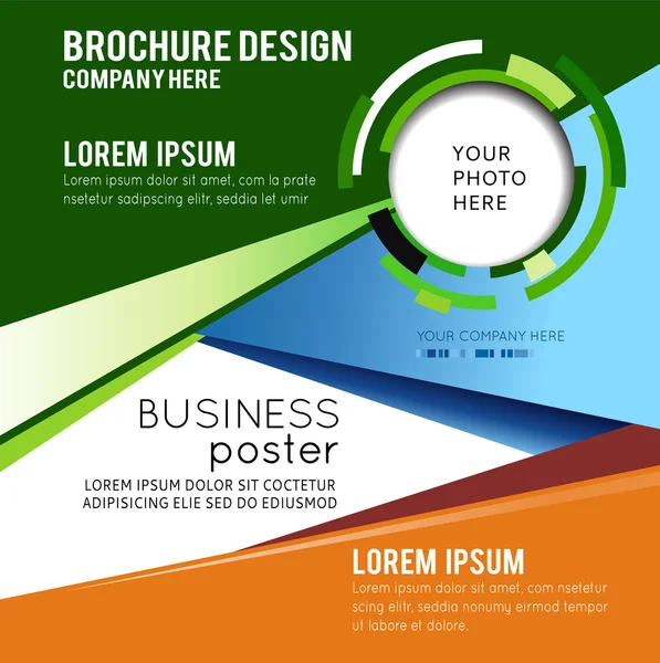 Layout colorido ilustrado com abstração . —  Vetores de Stock