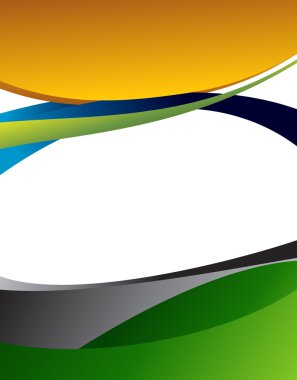 Tasarım pürüzsüz dalga eğri çizgiler 