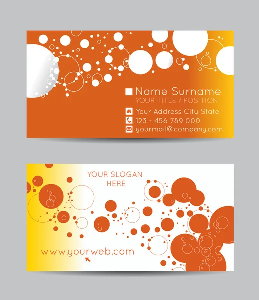 Abstract creative business cards — Stock Vector