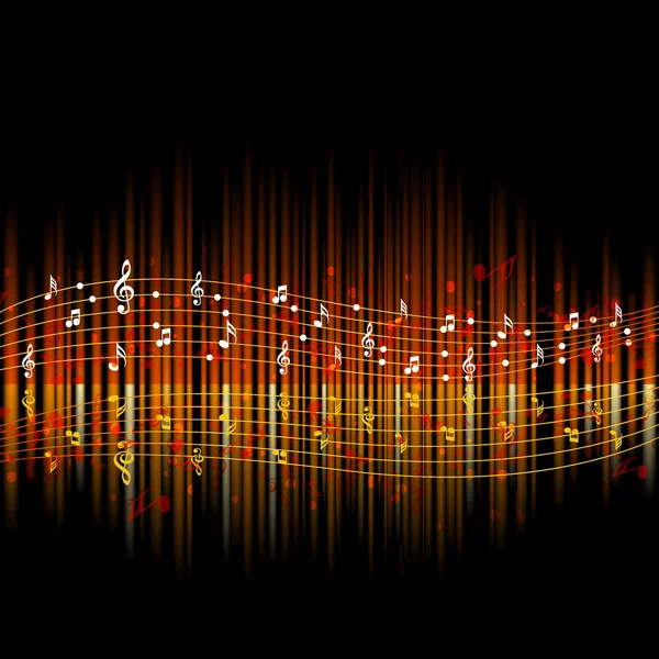 Музичні ноти абстрактний фон — стоковий вектор